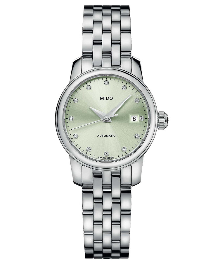 Часы Mido Baroncelli Lady Twenty Five M039.007.11.096.00 — женские, зеленый