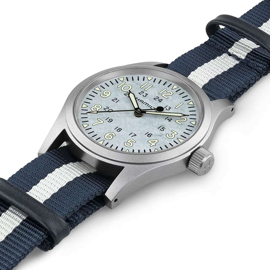 Часы Hamilton Khaki Field Mechanical H89459940 — механические, металл сталь