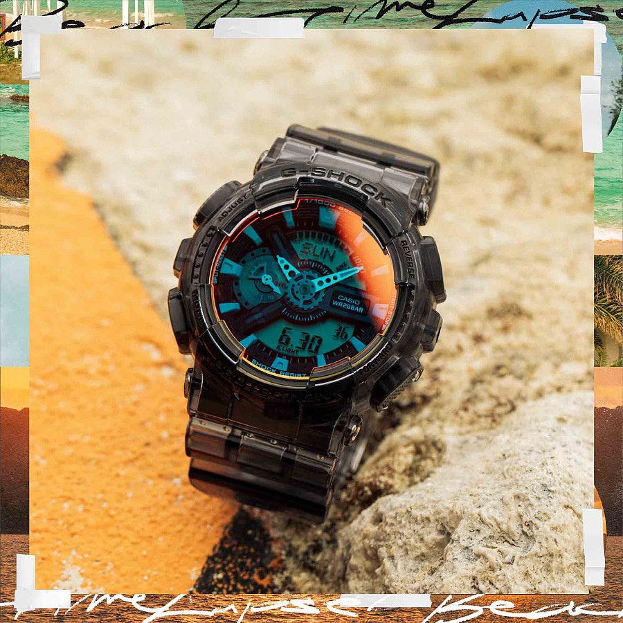Часы Casio G-Shock GA-110TLS-8ADR (GA-110TLS-8A) — пластик, мужские