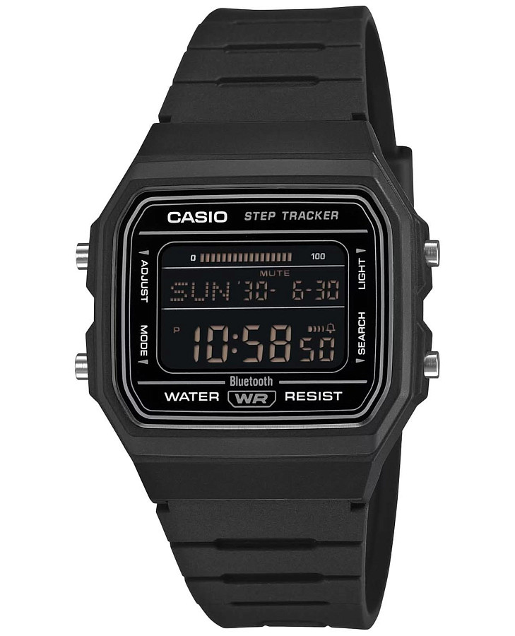 Часы Casio F-B100W-1B — мужские, черный