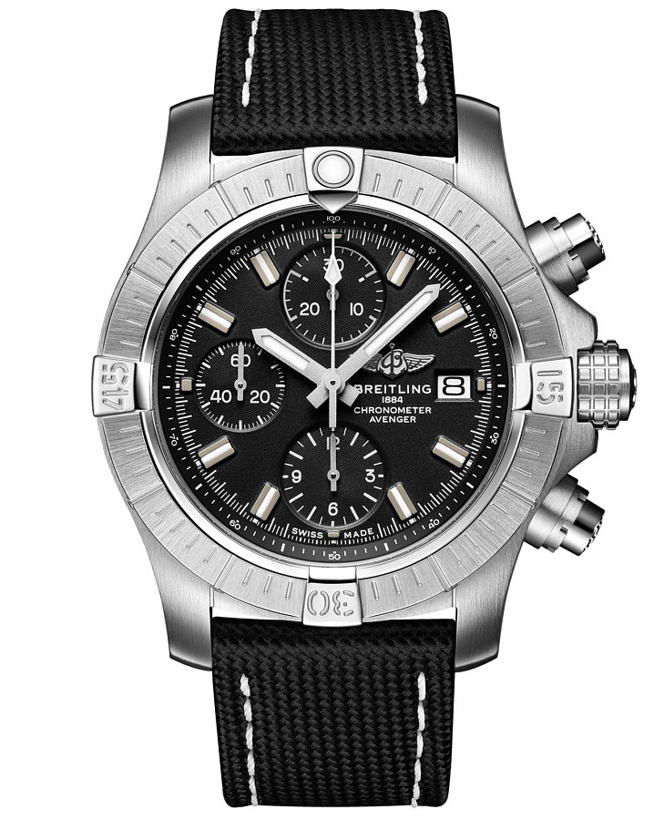 Часы Breitling Avenger Chronograph 43 A13385101B1X2 — мужские, черный