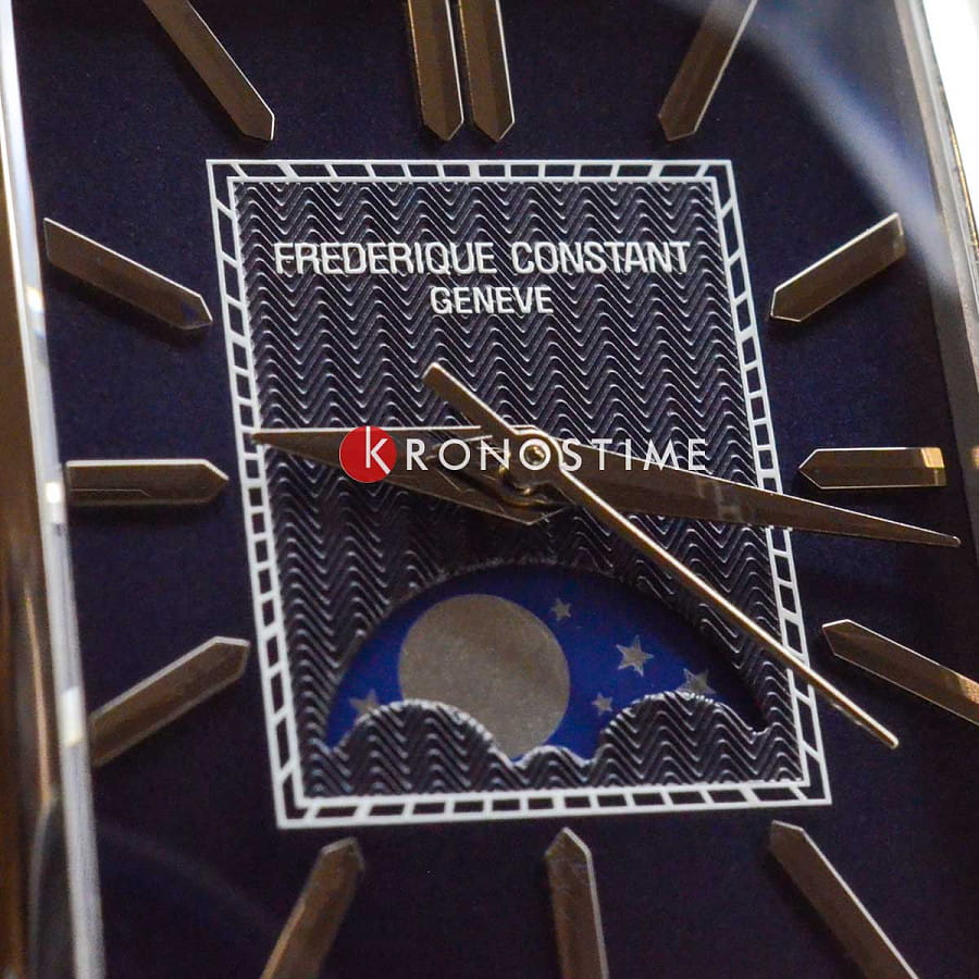 Часы Frederique Constant Classics Carree Moonphase Automatic FC-333N4C6 — мужские, кожаный