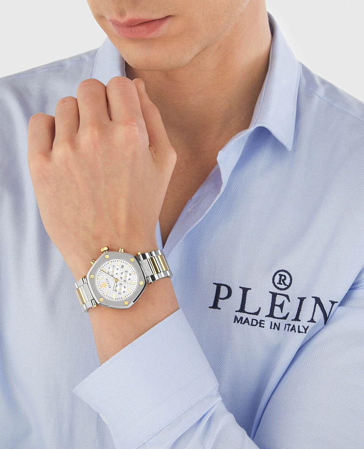 Часы Philipp Plein The Hexagon Chrono PWZBA0423 — кварцевые, сталь металл