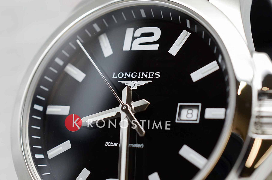 Часы Longines Conquest L3.760.4.56.3 — кожаный, мужские