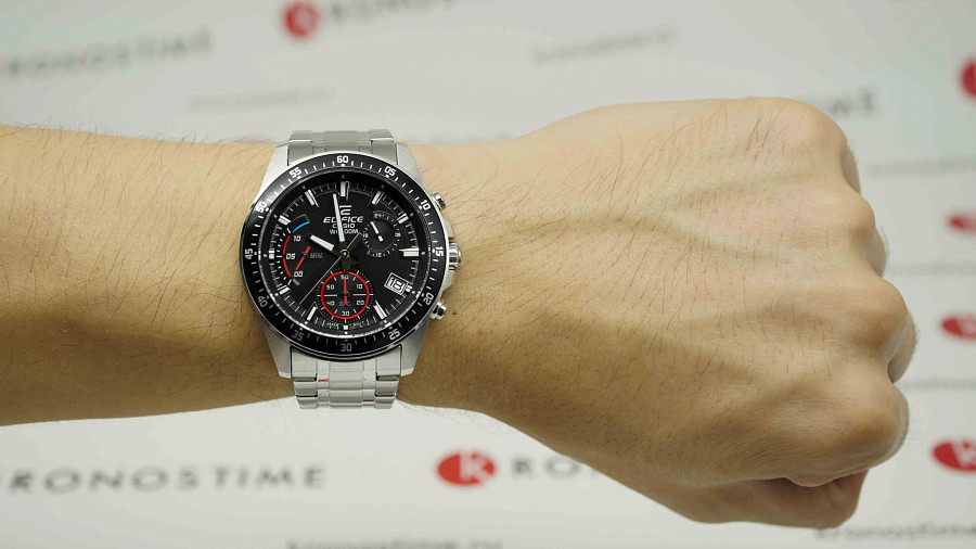Часы Casio Edifice EFV-540D-1AVUDF (EFV-540D-1A) — кварцевые, Япония, мужские