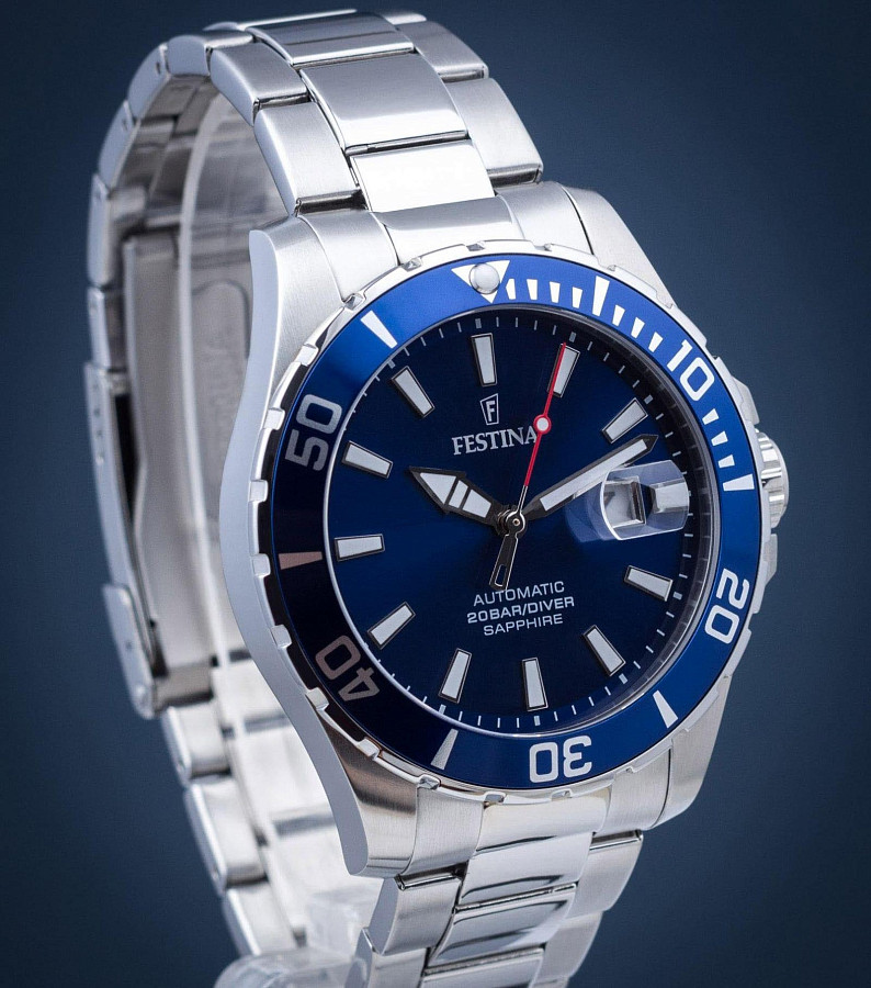 Часы Festina Automatic F20531/3 — мужские, серебристый