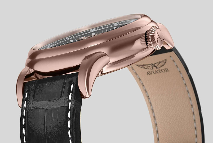 Часы Aviator Douglas Day Date V.3.36.2.289.4 — кожаный, мужские