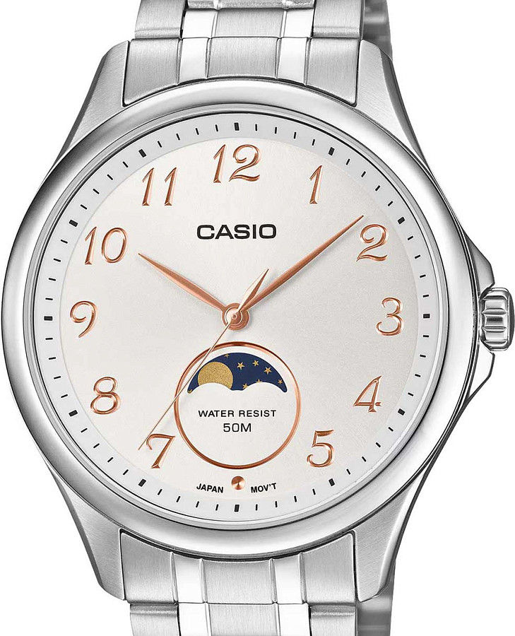 Часы Casio Collection MTP-M110D-7A — кварцевые, металл сталь