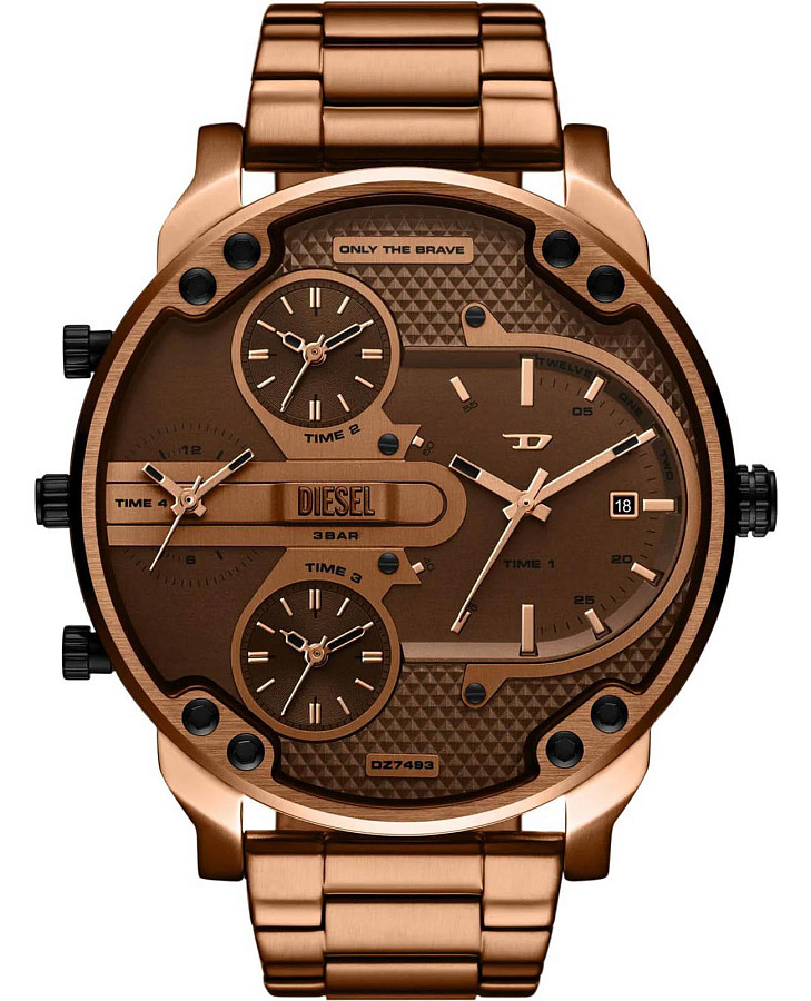 Часы Diesel Mr. Daddy 2.0 DZ7493 — мужские, коричневый