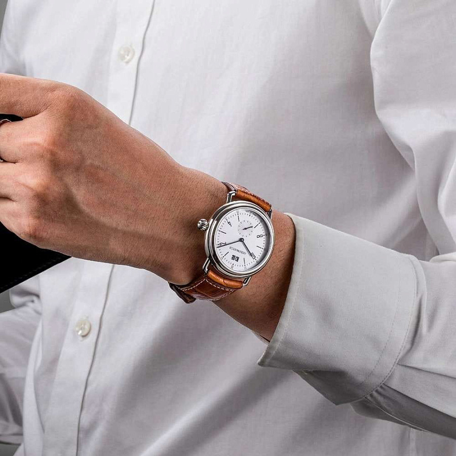 Часы Aerowatch 1942 41900 AA04 — белый, металл сталь