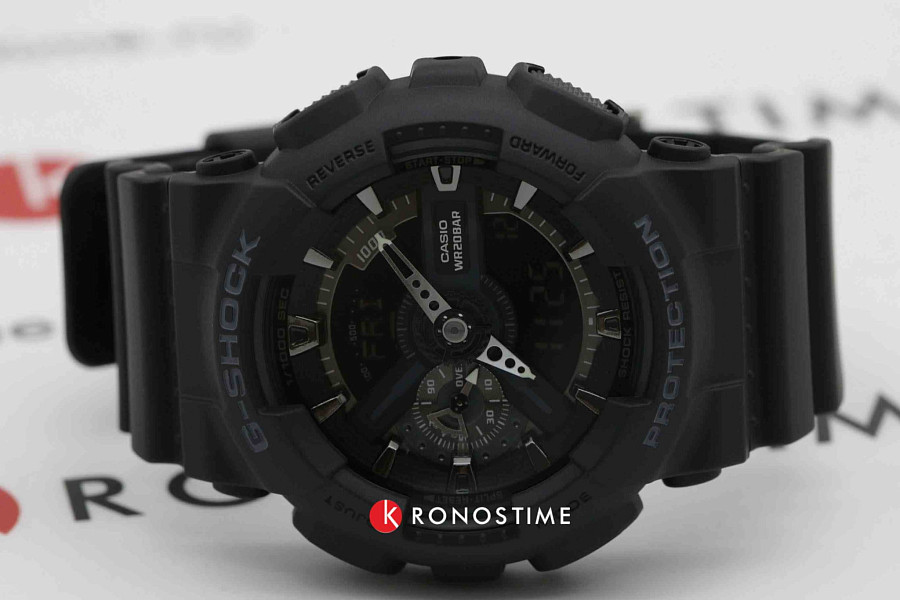 Часы Casio G-Shock GA-110-1B — пластик, черный