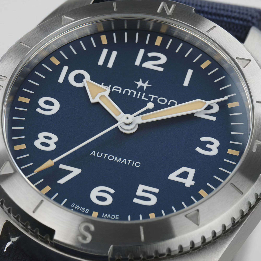 Часы Hamilton Khaki Field Expedition Auto H70225940 — тканевый, мужские