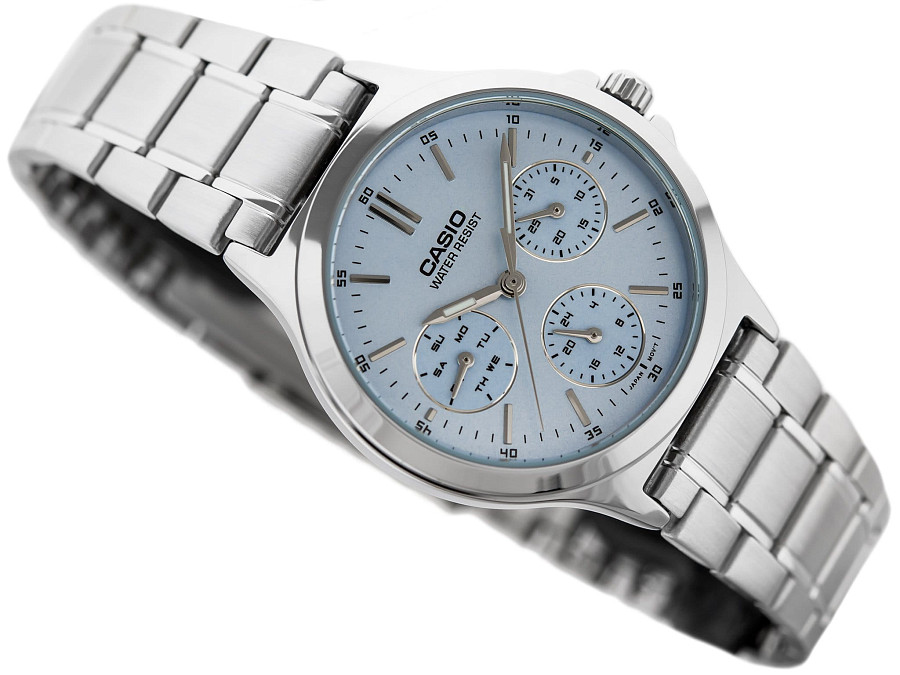 Часы Casio Collection LTP-V300D-2A — кварцевые, металл сталь