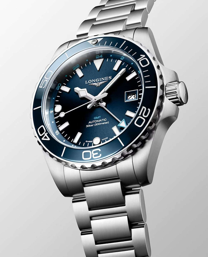 Часы Longines HydroConquest L3.790.4.96.6 — мужские, нержавеющая сталь