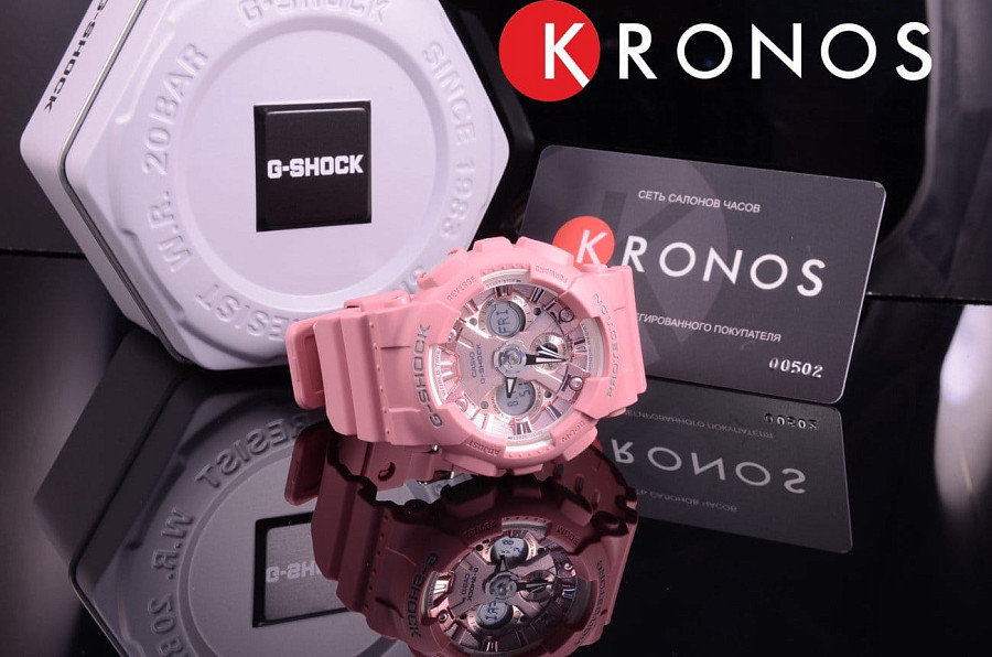 Часы Casio G-Shock GMA-S120DP-4A — Япония, женские