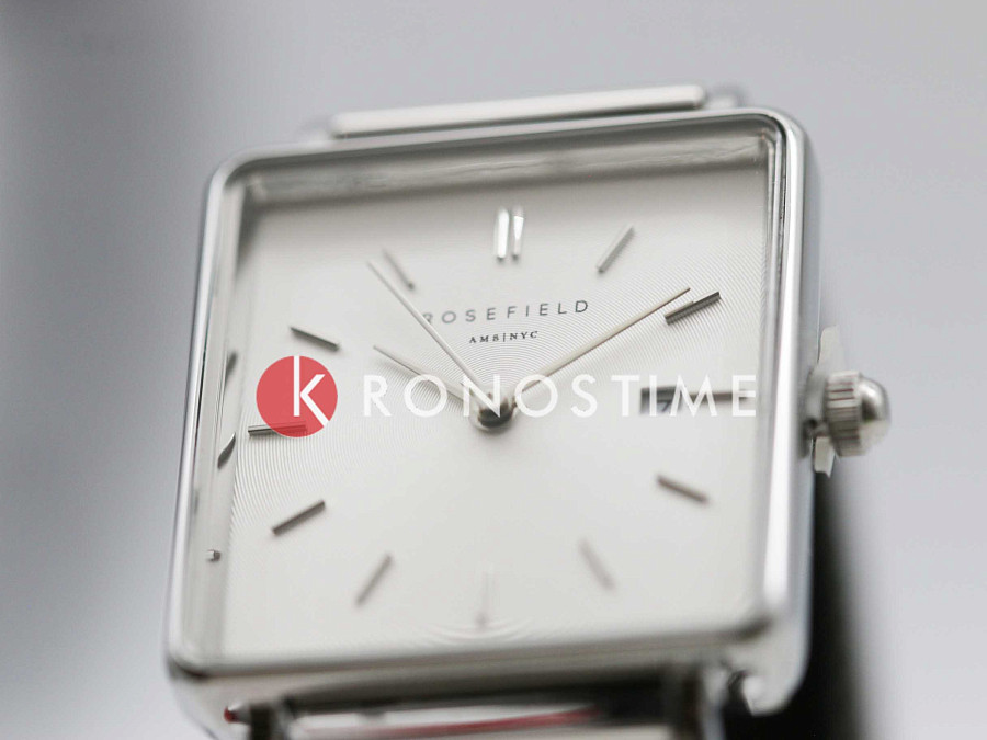 Часы Rosefield The Boxy QWSS-Q02 — кварцевые, металл сталь
