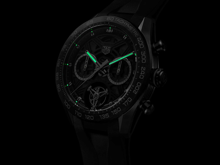 Часы TAG Heuer Carrera Chronograph Tourbillon Extreme Sport CBU5080.FT6272 — каучук, мужские