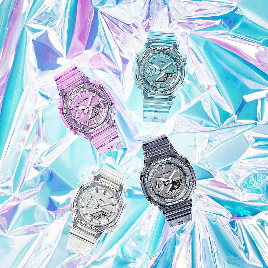 Часы Casio G-Shock GMA-S2100SK-7A — мужские, пластик