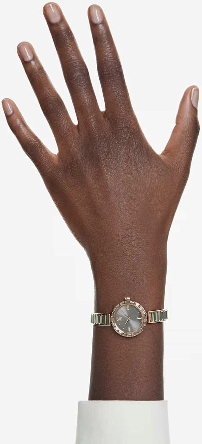 Часы Swarovski Matrix Bangle 5679887 — кварцевые, металл сталь