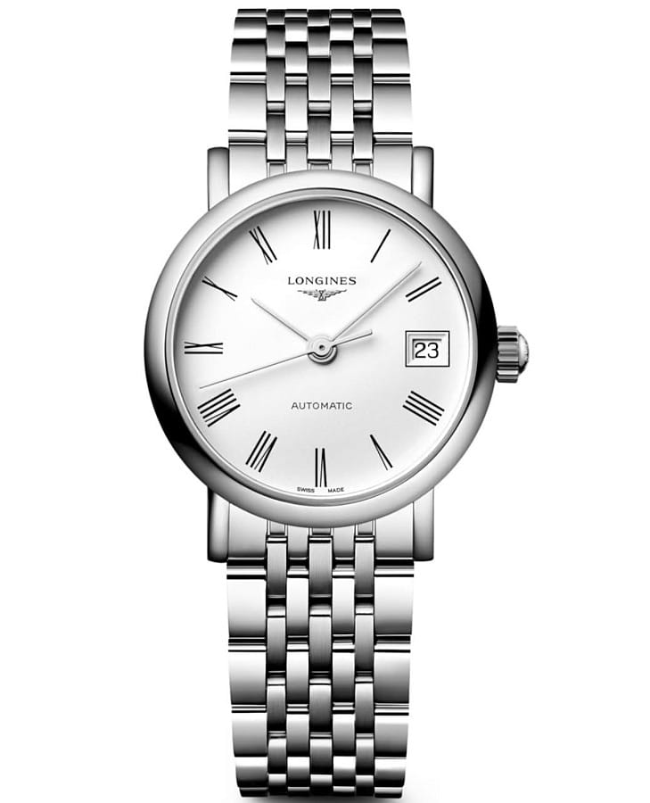 Часы Longines Elegance Elegant Collection 25.50 mm L4.309.4.18.6 — женские, белый