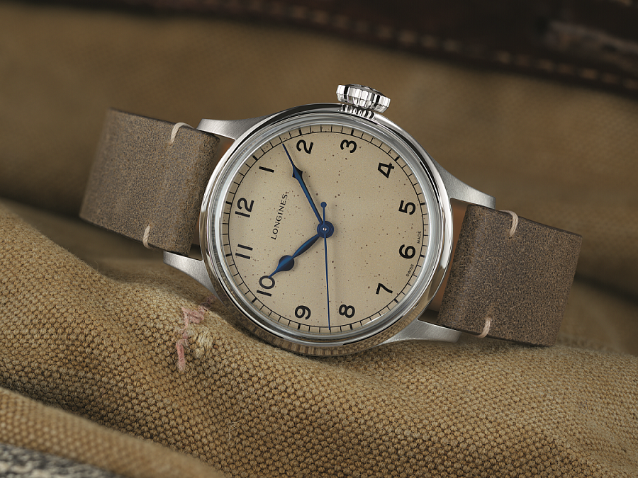 Часы Longines Heritage Military L2.819.4.93.2 — механические, сталь металл