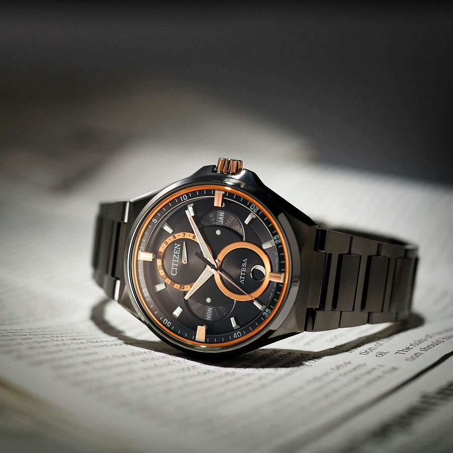 Часы Citizen Attesa BU0065-64E — титановый c dlc покрытием, мужские