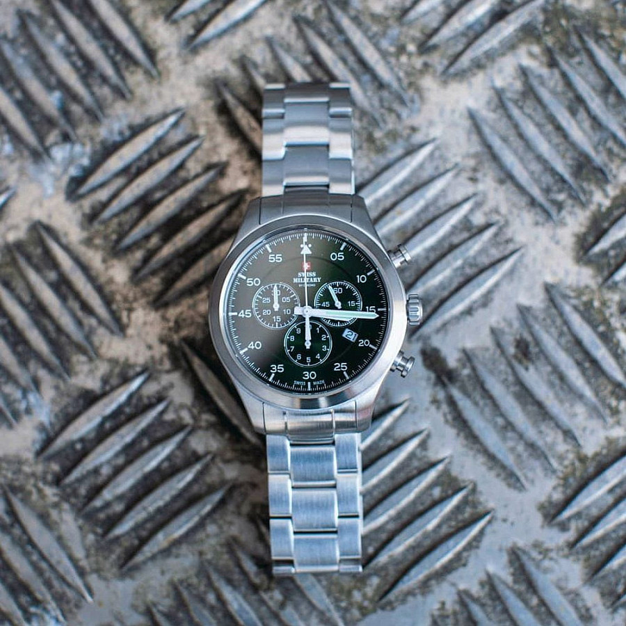 Часы Swiss Military by Chrono SM34076.03 — металл сталь, Швейцария