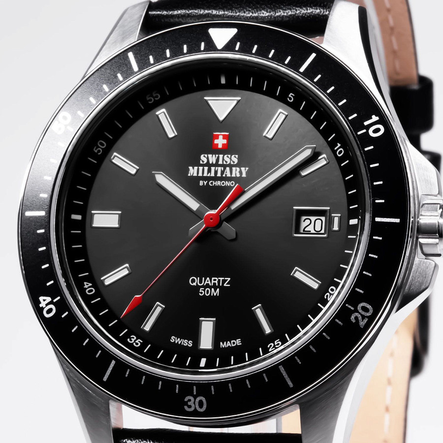 Часы Swiss Military by Chrono SM34082.04 — металл сталь, Швейцария