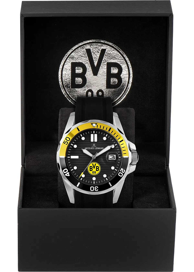 Часы Jacques Lemans Borussia Dortmund BVB-07 — сталь металл, Австрия