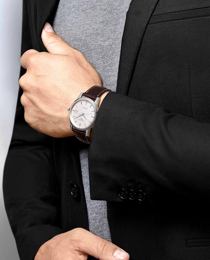Часы Longines 1832 L4.825.4.92.2 — белый, металл сталь