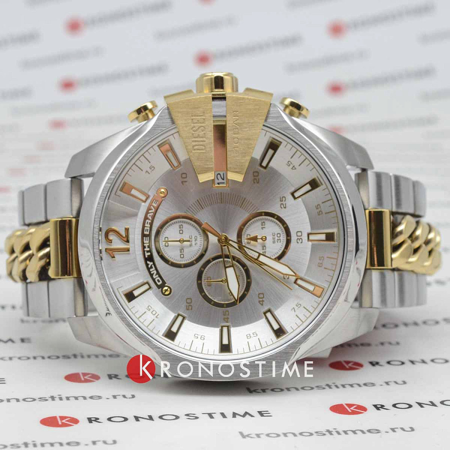 Часы Diesel Spiked DZ4672 — кварцевые, металл сталь