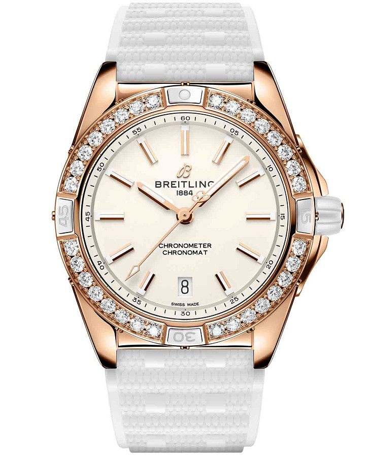 Часы Breitling Super Chronomat Automatic 38 Origins R17356531G1S1 — женские, белый