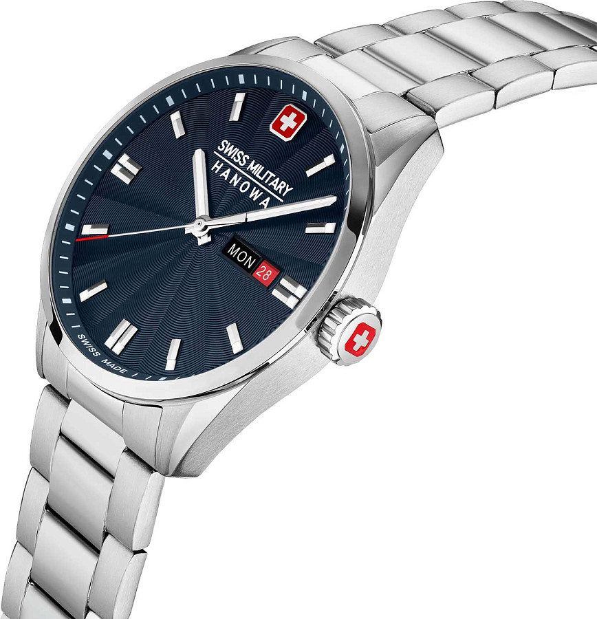 Часы Swiss Military Hanowa Maxed SMWGH0001602 — синий, сталь металл