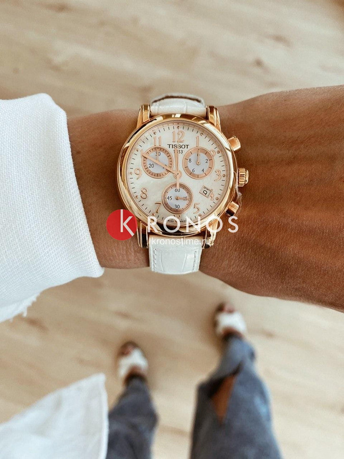 Часы Tissot Dressport T050.217.36.112.00 — женские, белый