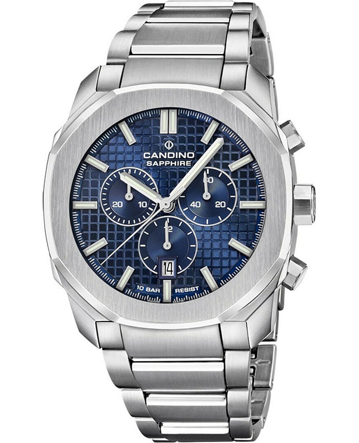 Часы Candino Chronos Carree C4746/2 — мужские, синий