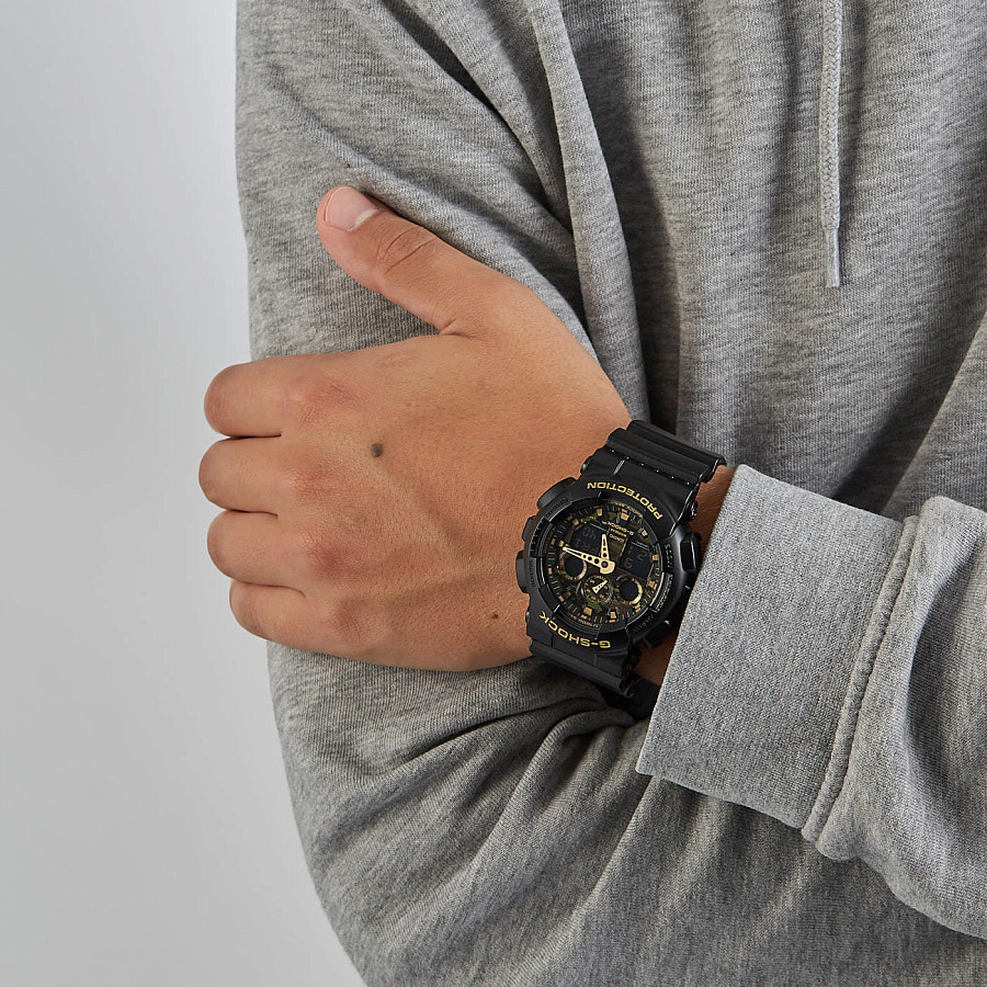 Часы Casio G-Shock GA-100CF-1A9 — электронные, пластик