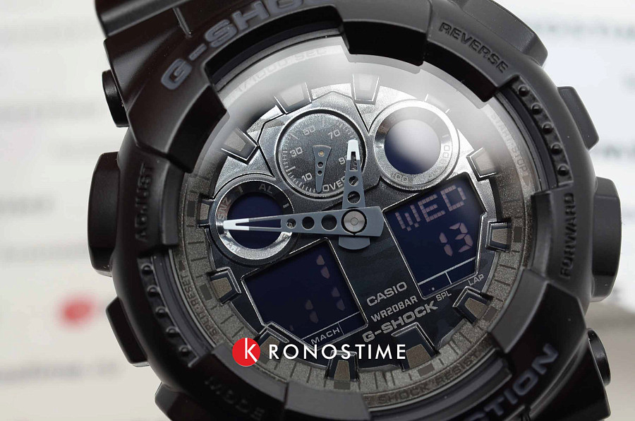 Часы Casio G-Shock GA-100CF-1A — пластик, Япония
