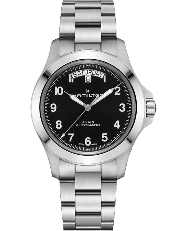 Часы Hamilton Khaki Field King Day-Date H64475131 — мужские, черный