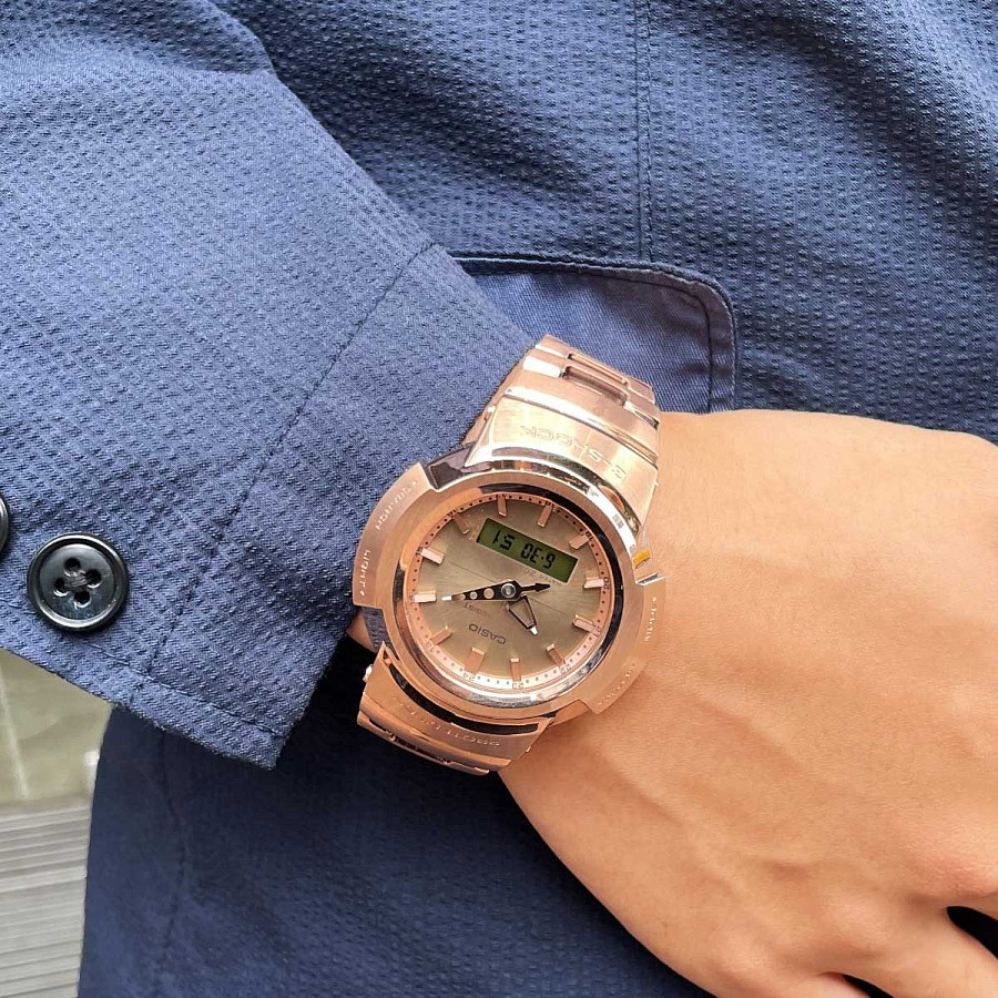 Часы Casio G-Shock AWM-500GD-4ADR — сталь металл, Япония