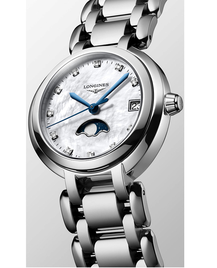 Часы Longines PrimaLuna L8.115.4.87.6 — сталь металл, Швейцария