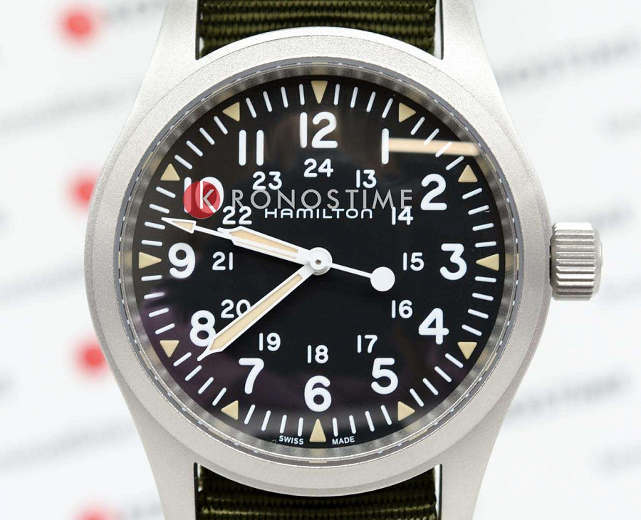 Часы Hamilton Khaki Field Mechanical H69439931 — сталь, Швейцария
