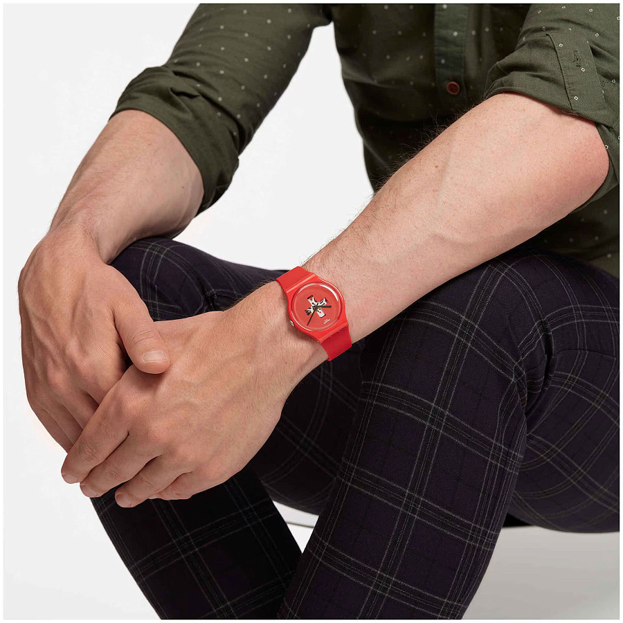 Часы Swatch New Gent Biosourced SO29R104-S14 — пластик, Швейцария