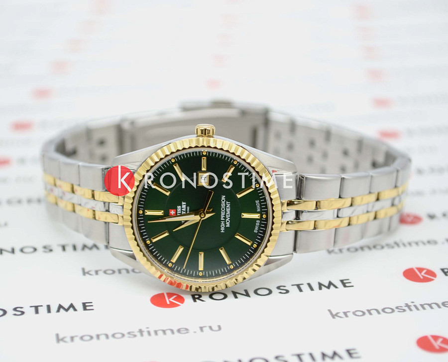 Часы Swiss Military by Chrono Сверхточные SM34066.10 — кварцевые, металл сталь
