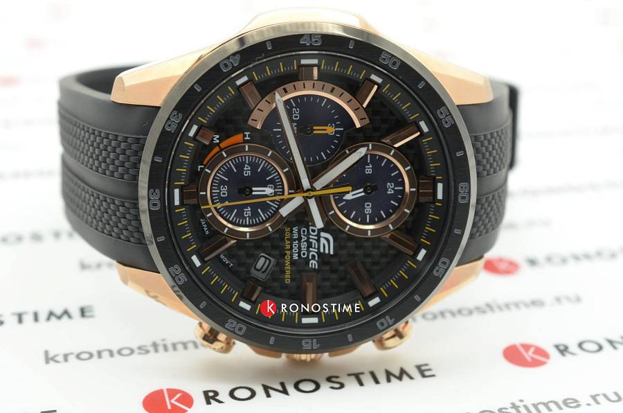 Часы Casio Edifice EQS-900PB-1A — каучук, мужские