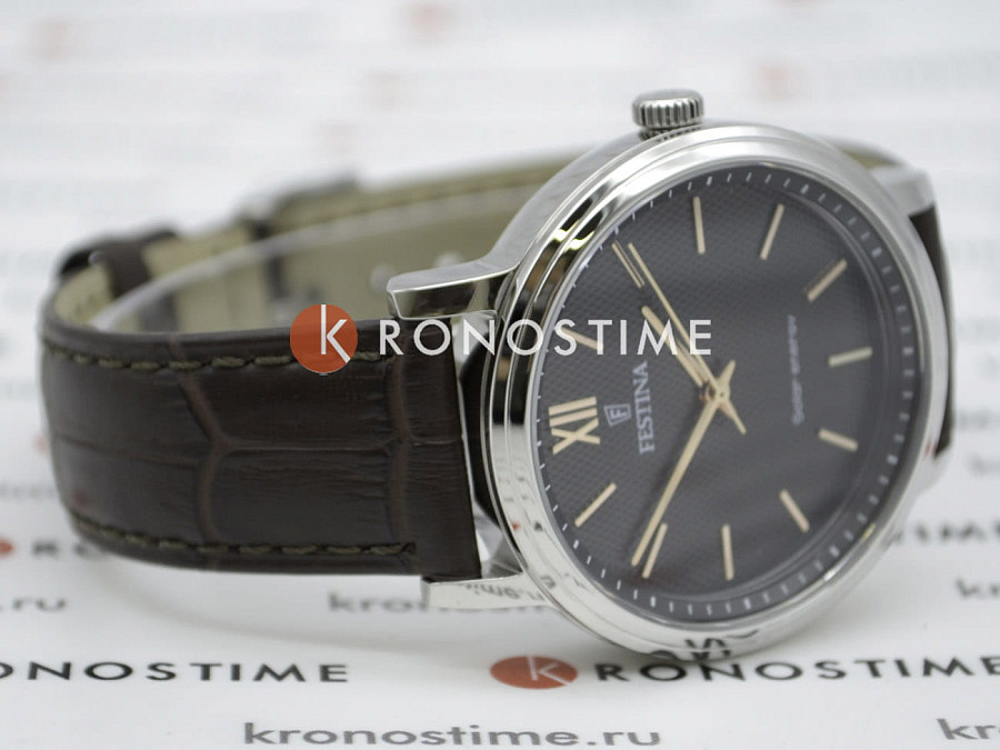 Часы Festina Solar F20660/6 — кожаный, мужские