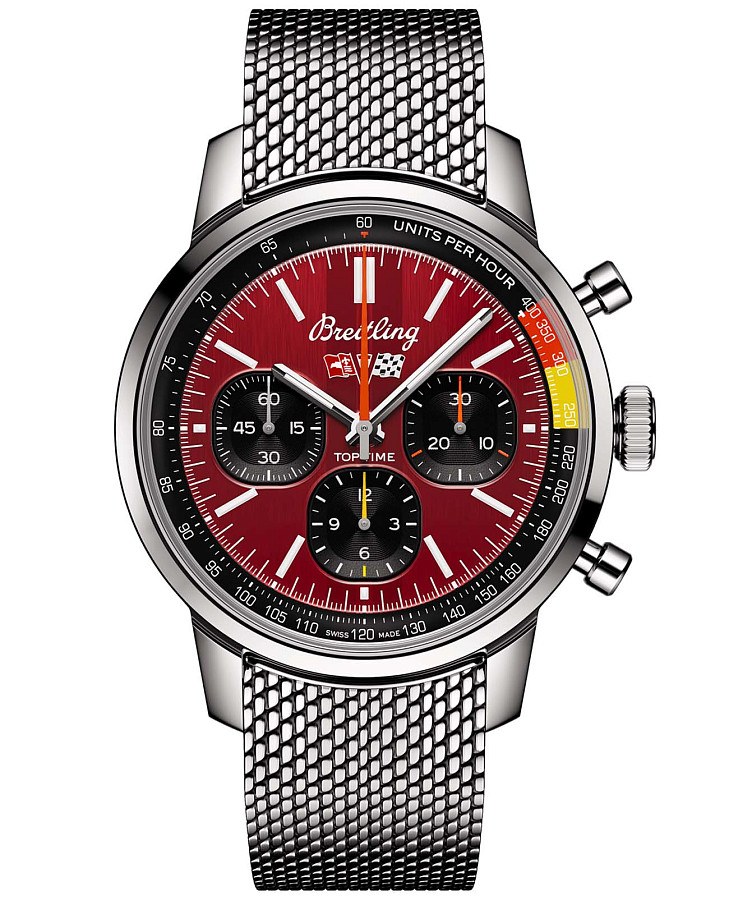 Часы Breitling Top Time B01 Chevrolet Corvette AB01761A1K1A1 — мужские, красный
