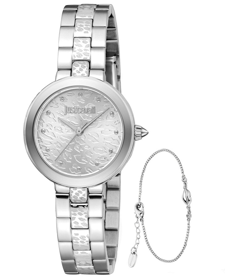 Часы Just Cavalli JC1L404M0045_SET — женские, серебристый