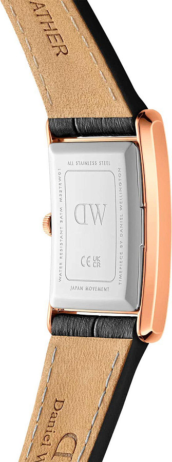 Часы Daniel Wellington Bound Black Crocodile Rose Gold DW00100693 — кварцевые, сталь металл