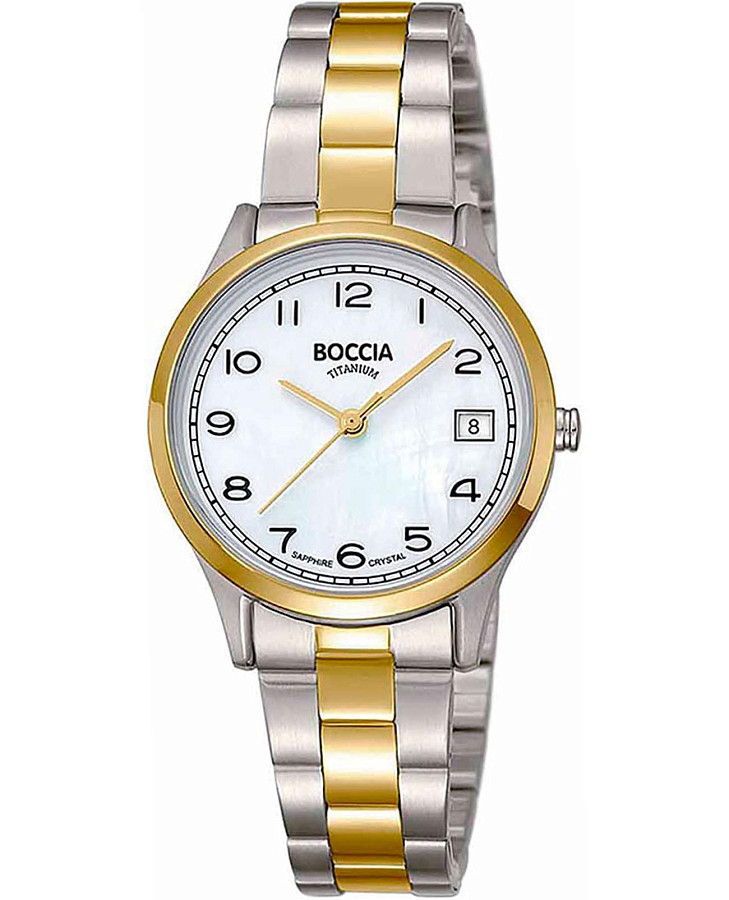 Часы Boccia Titanium 3324-02 — женские, перламутровый