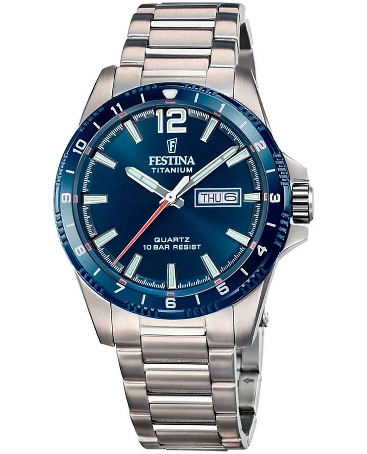 Часы Festina Titanium F20698/2 — мужские, синий